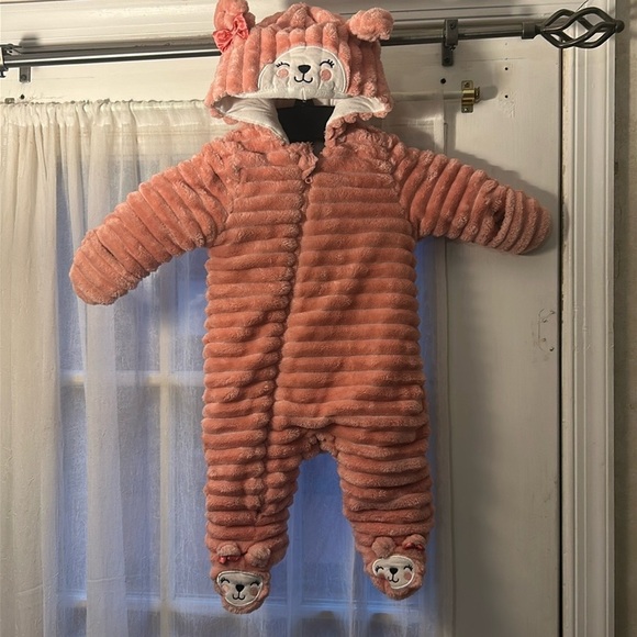 Koala Baby Pink Bear Winter Fleece Jumper - Picture 1 of 5
